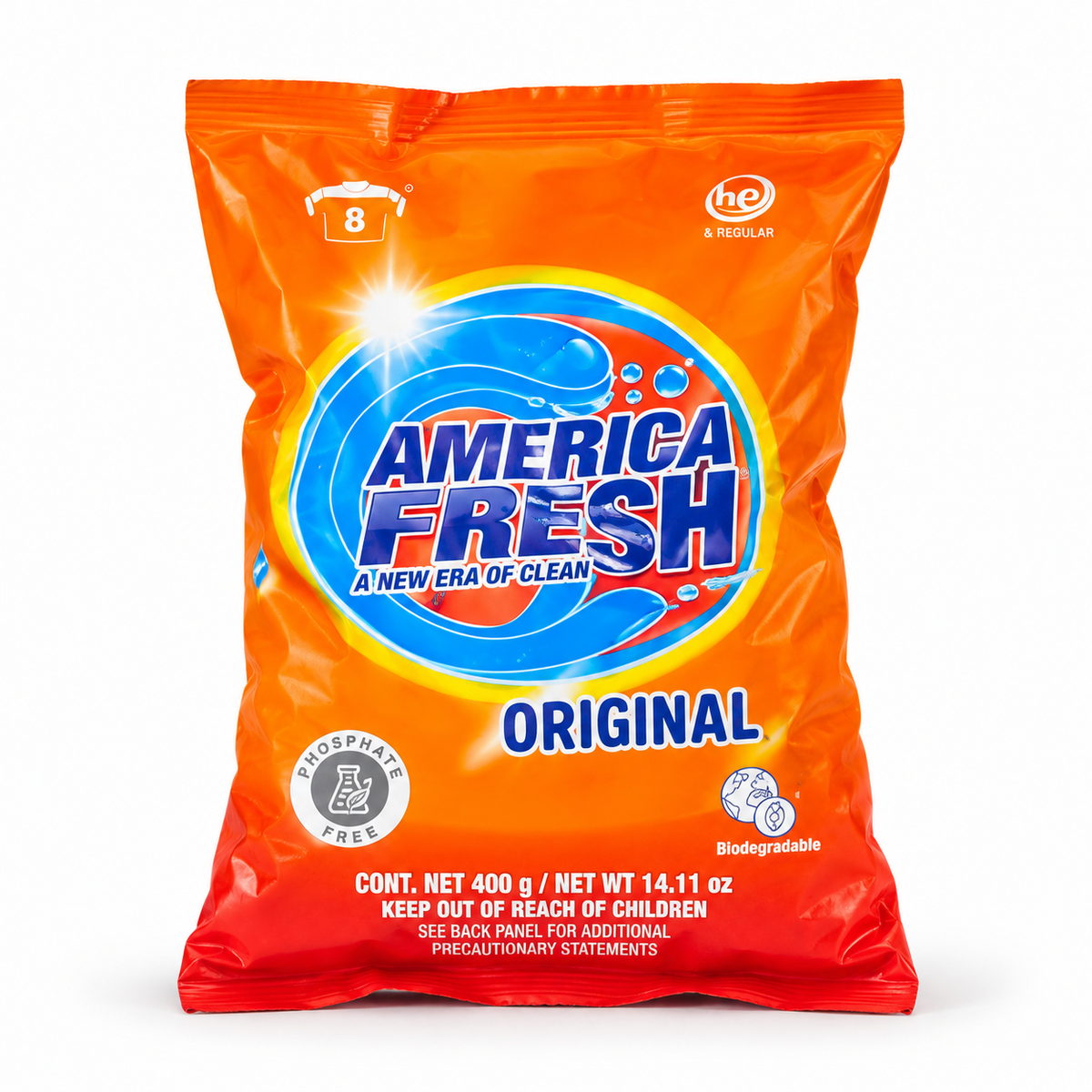 Detergente en polvo AMERICA FRESH (400g)