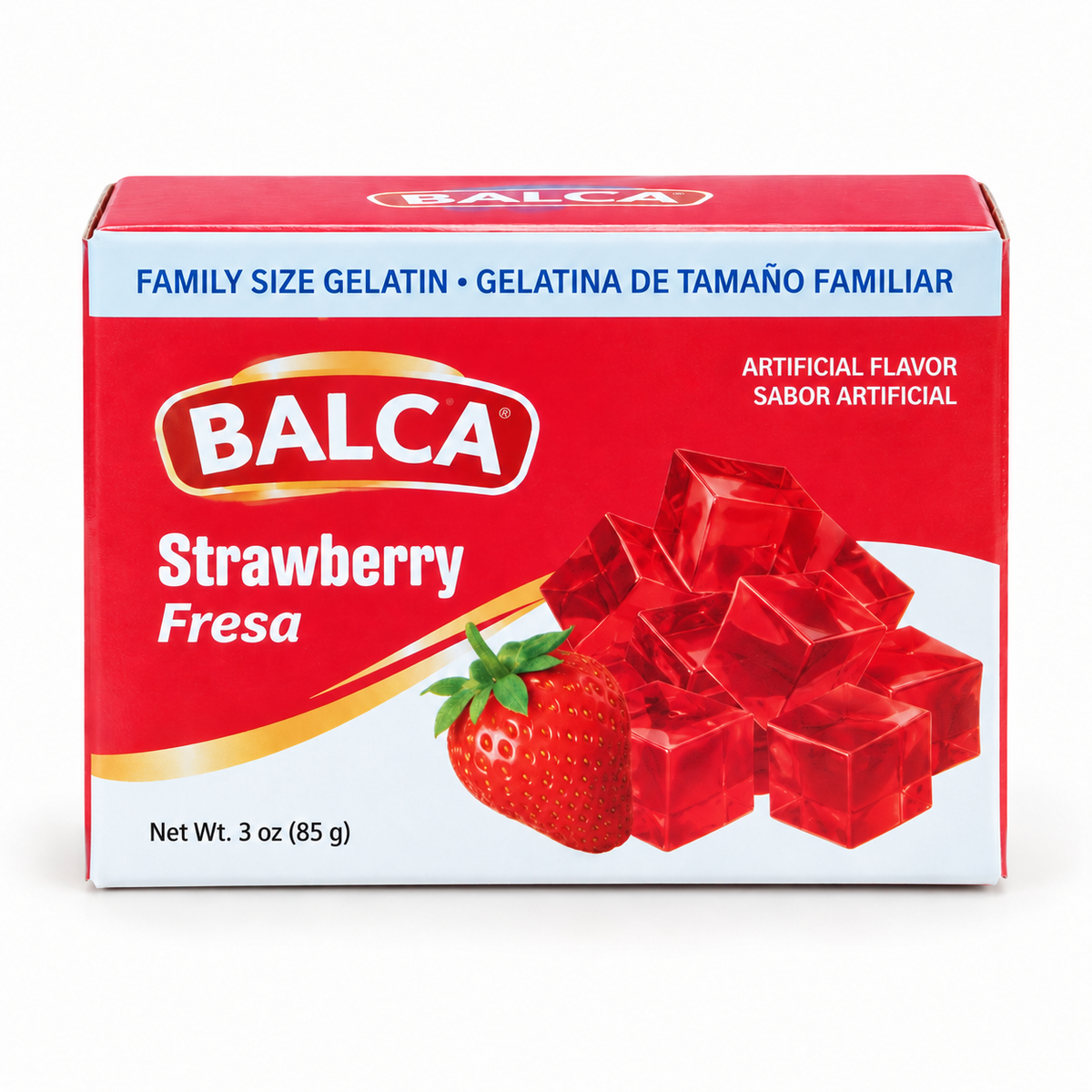 Gelatinas tamaño familiar (85g)(8-1/2 porciones)